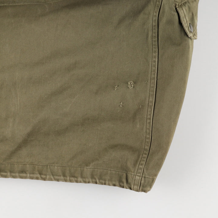 Genuine French military M-64 hooded military field jacket, men's size L / eaa481171