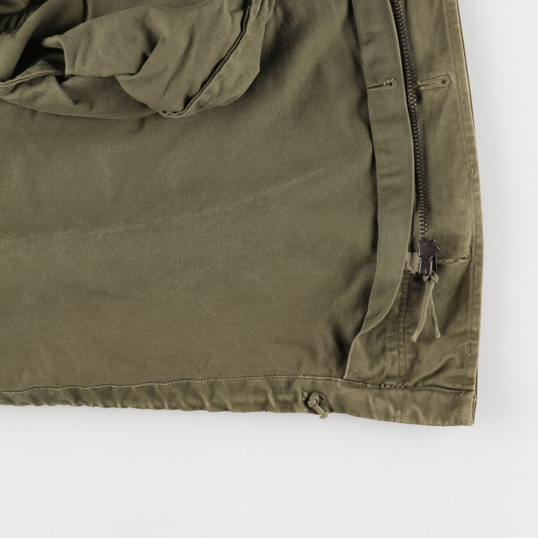 Genuine French military M-64 hooded military field jacket, men's size L / eaa481171