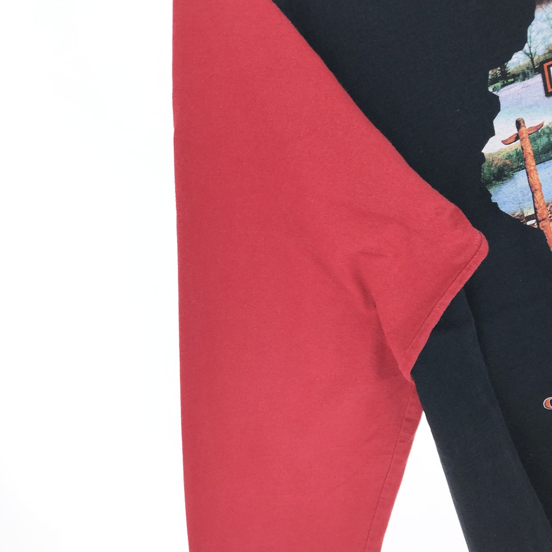 00'S Harley-Davidson Raglan Long T-Shirt, Men's M size /eaa481238