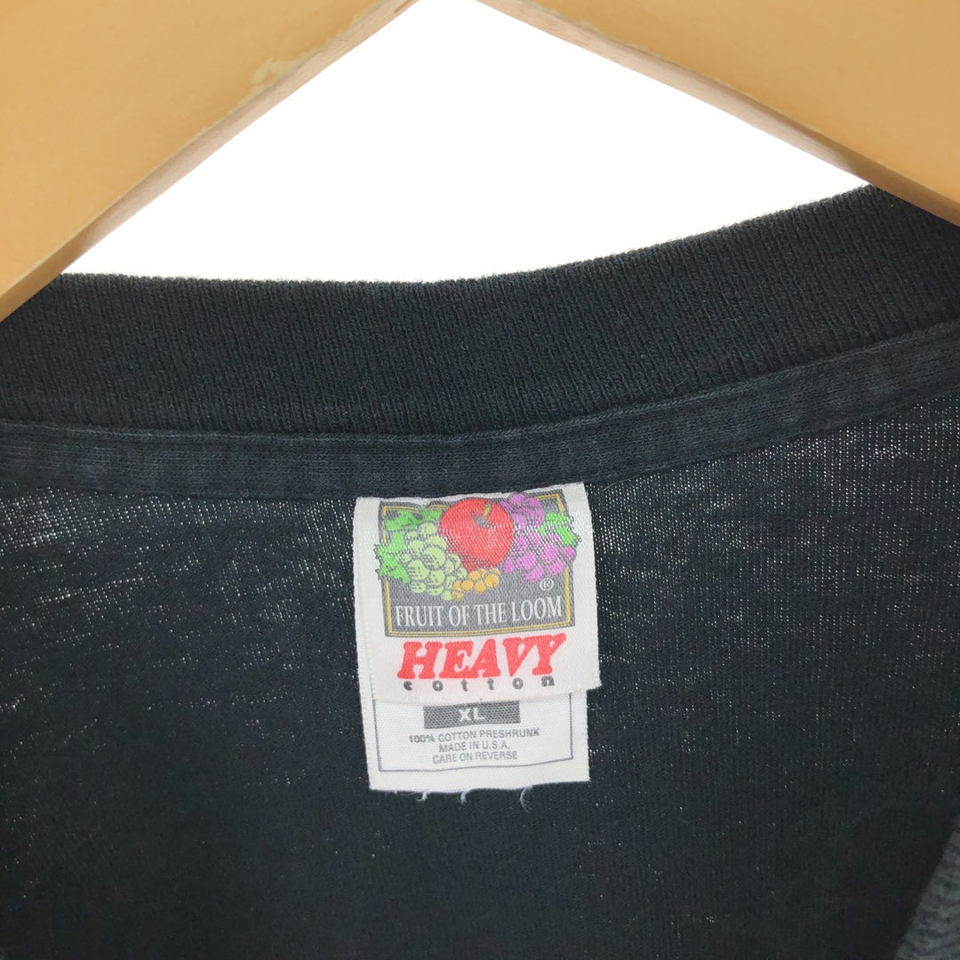 90'S Fruit of the Loom HEAVY cotton Young Dubliners long sleeve T-shirt band T-shirt band T made in USA men's XL equivalent /eaa481243