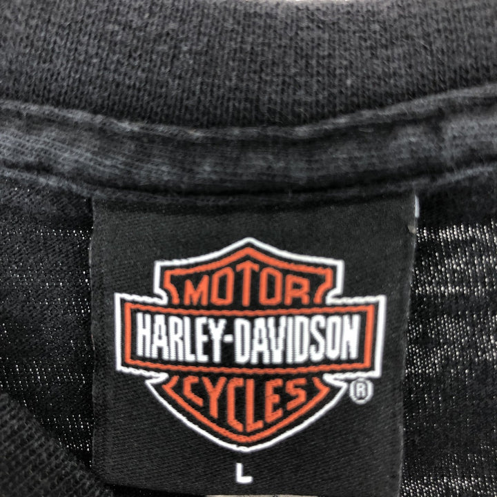 00'S Harley-Davidson Long Sleeve T-Shirt, Men's Size L unclear black type Vintage Second Hand