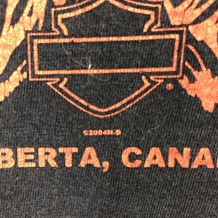 00'S Harley-Davidson Long Sleeve T-Shirt, Men's Size L unclear black type Vintage Second Hand