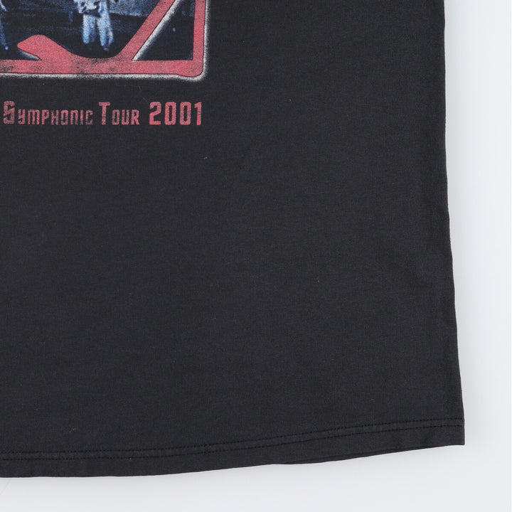 00'S Fruit of the Loom YES band T-shirt, men's size XL cotton black type Vintage Second Hand