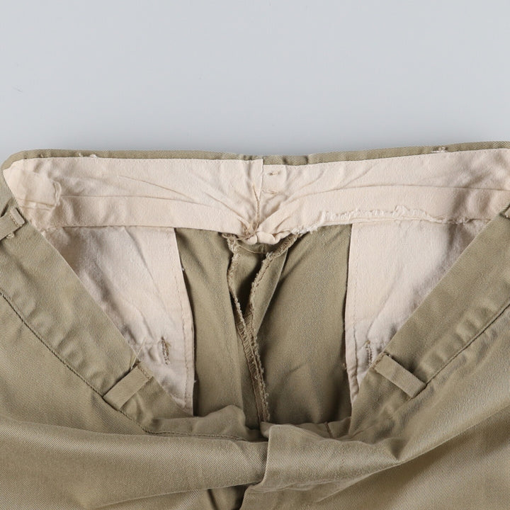 ~1970'S UNKNOWN Chino Pants, Men's W31 (approx.), Vintage unclear Beige type Vintage Second Hand