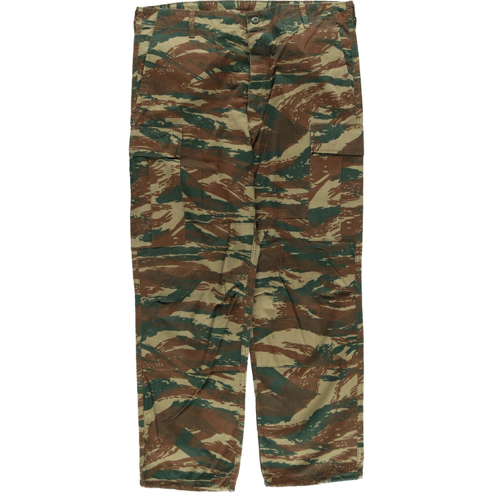 Greek Army Camouflage Pattern Lizard Camo Ripstop Military Cargo Pants Combat Pants L Men's W39 equivalent /eaa481330