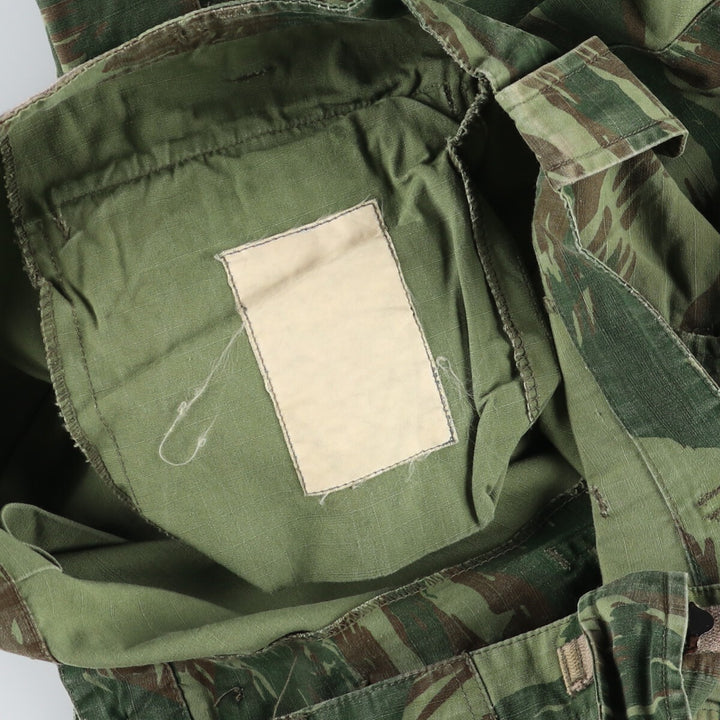 Genuine Greek Army Camouflage Pattern Lizard Camo Ripstop Military Cargo Combat Pants, Men's Size W39 unclear Khaki type Vintage Second Hand