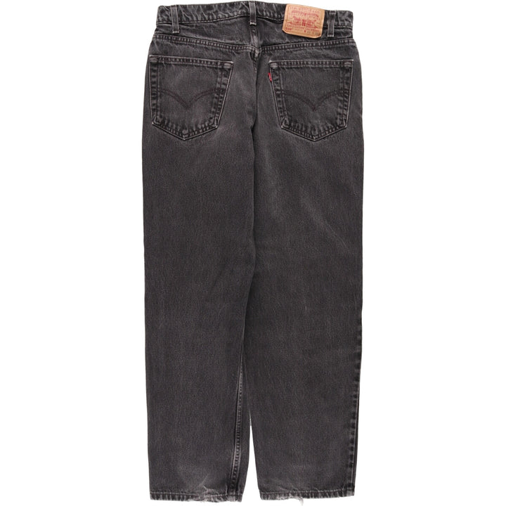 90'S Levi's 550 Relaxed Fit Black Denim Tapered Denim Pants Men's W34 Vintage / eaa481345