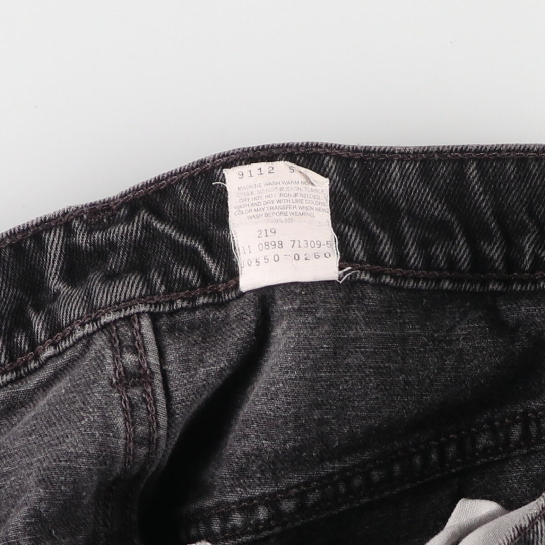 90'S Levi's 550 Relaxed Fit Black Denim Tapered Denim Pants Men's W34 Vintage / eaa481345