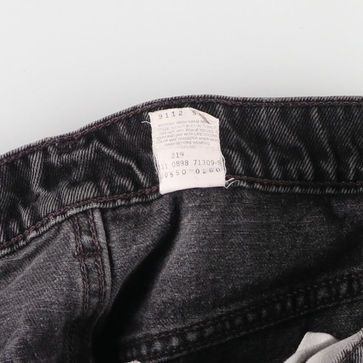 90'S Levi's 550 Relaxed Fit Black Denim Tapered Denim Pants Men's W34 Vintage / eaa481345