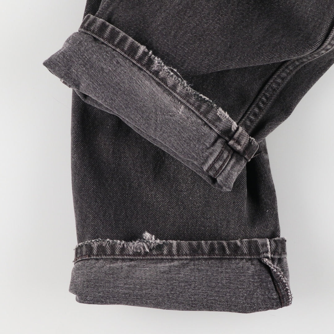 90'S Levi's 550 Relaxed Fit Black Denim Tapered Denim Pants Men's W34 Vintage / eaa481345