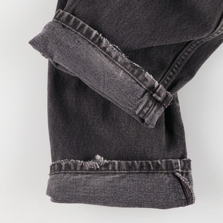 90'S Levi's 550 Relaxed Fit Black Denim Tapered Denim Pants Men's W34 Vintage / eaa481345