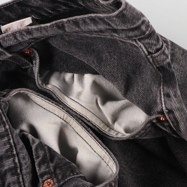 90'S Levi's 550 Relaxed Fit Black Denim Tapered Denim Pants Men's W34 Vintage / eaa481345