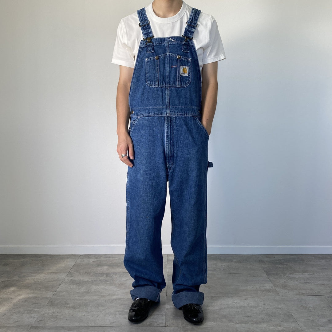 00'S Carhartt denim overalls for men, equivalent to W37 / eaa481429