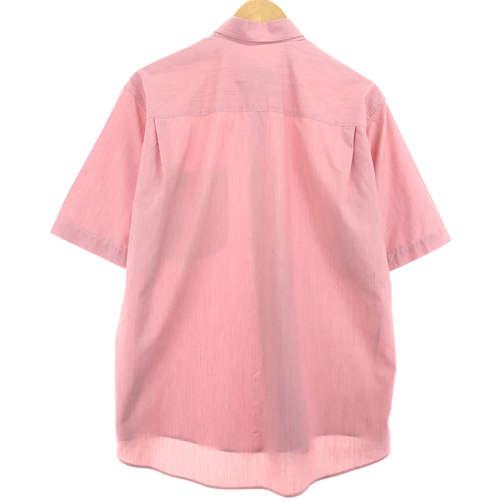 Burberry's short-sleeved button-down shirt, men's size XL unclear pink type Vintage Second Hand