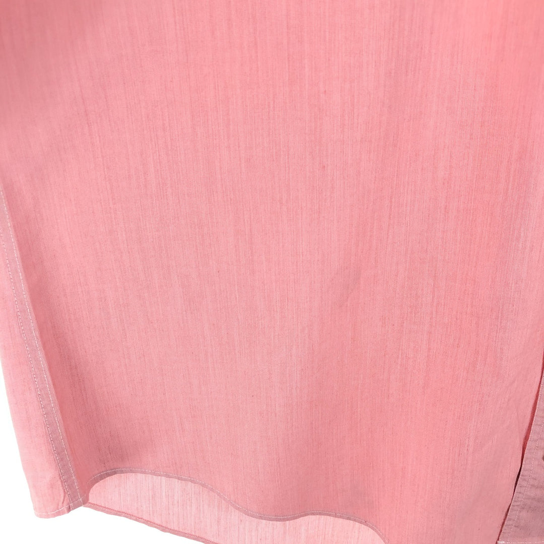 Burberry's short-sleeved button-down shirt, men's size XL unclear pink type Vintage Second Hand