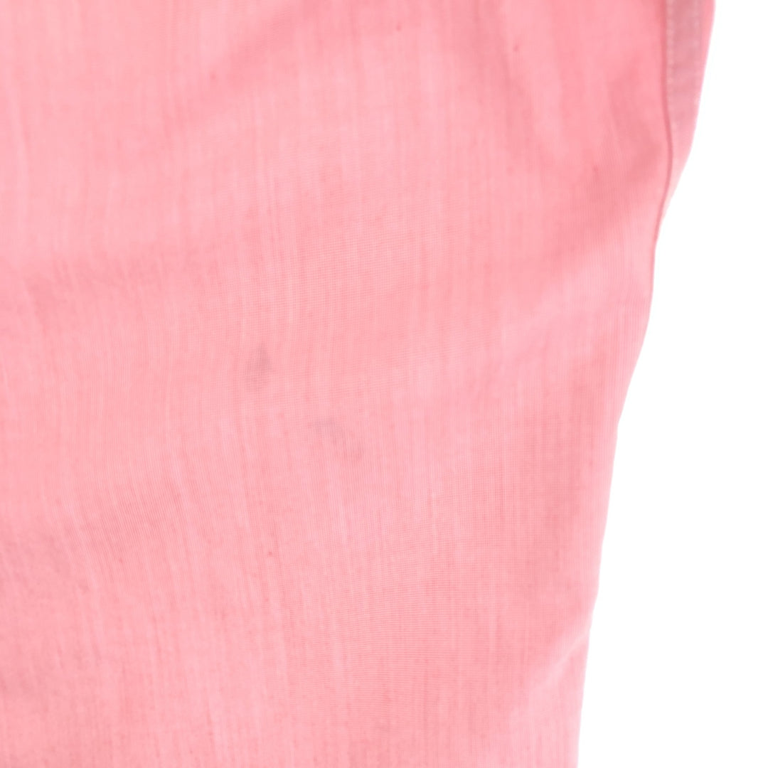 Burberry's short-sleeved button-down shirt, men's size XL unclear pink type Vintage Second Hand