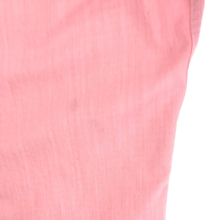 Burberry's short-sleeved button-down shirt, men's size XL unclear pink type Vintage Second Hand