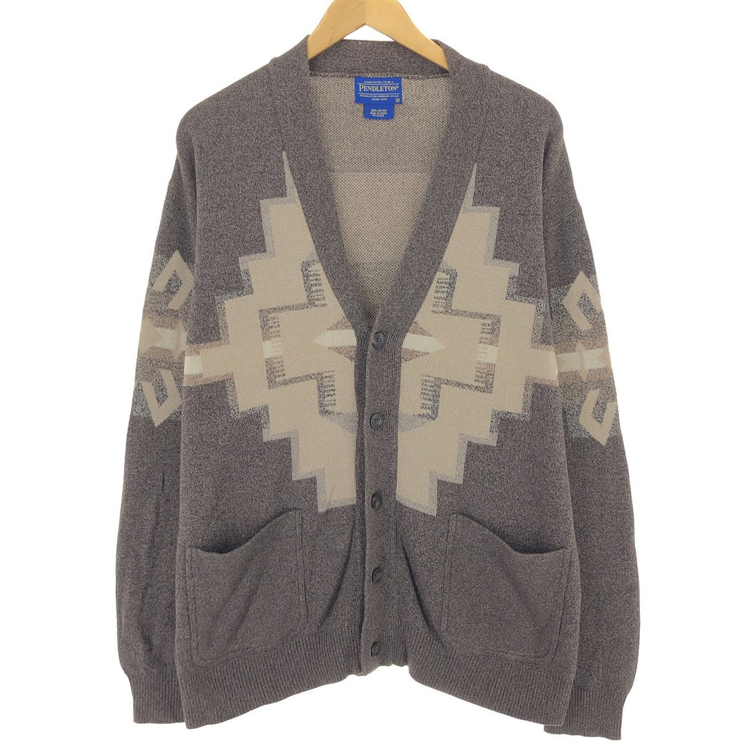 Pendleton Native Pattern Cotton Knit Cardigan, Men's XL Size / eaa481509