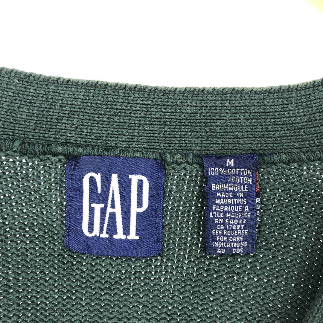 90'S GAP Old Gap Argyle Pattern Cotton Knit Cardigan Men's M Size Vintage /eaa481510