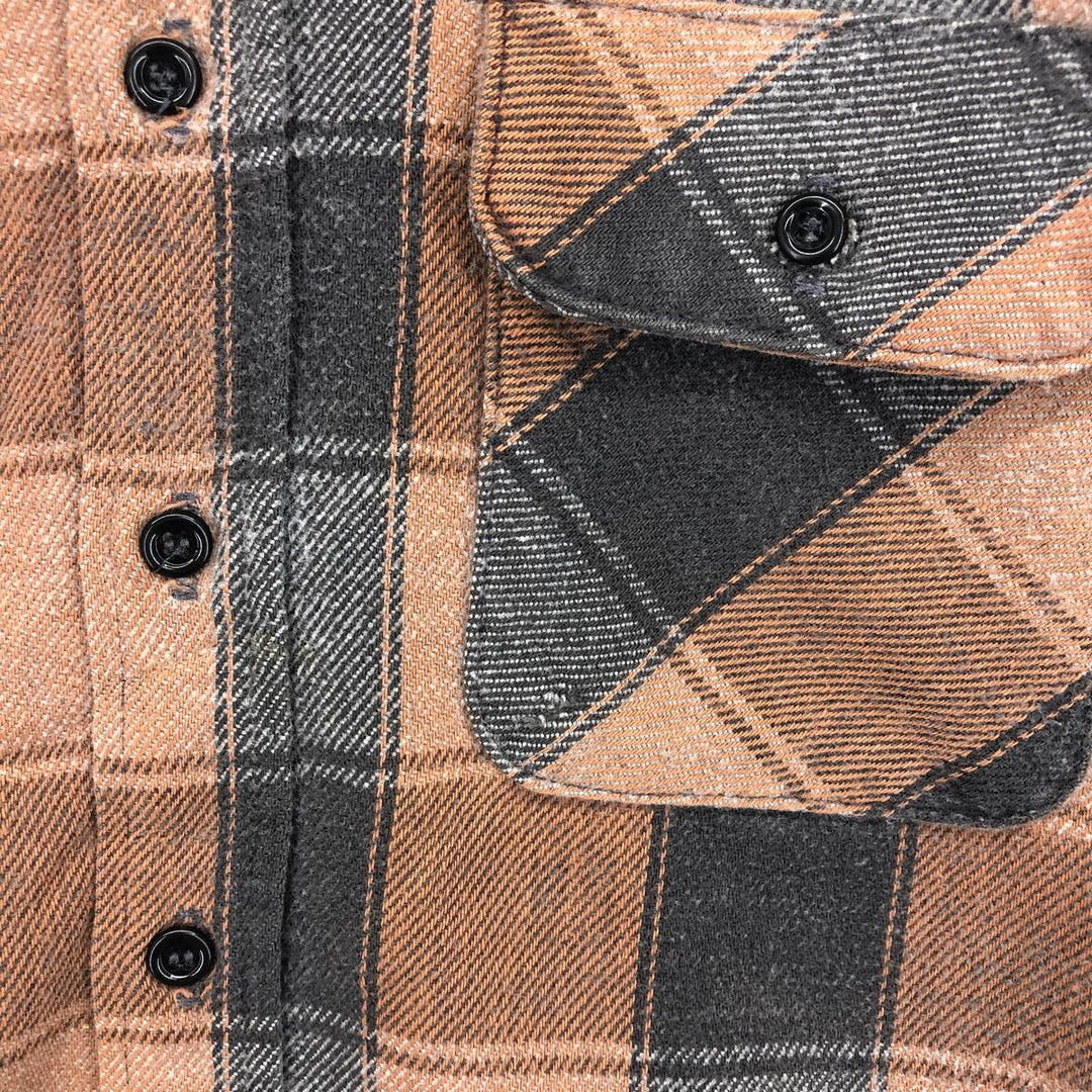 70s~80'S Five Brother Buffalo Check Long Sleeve Heavy Flannel Check Shirt Made in USA Men's XL Vintage /eaa481601