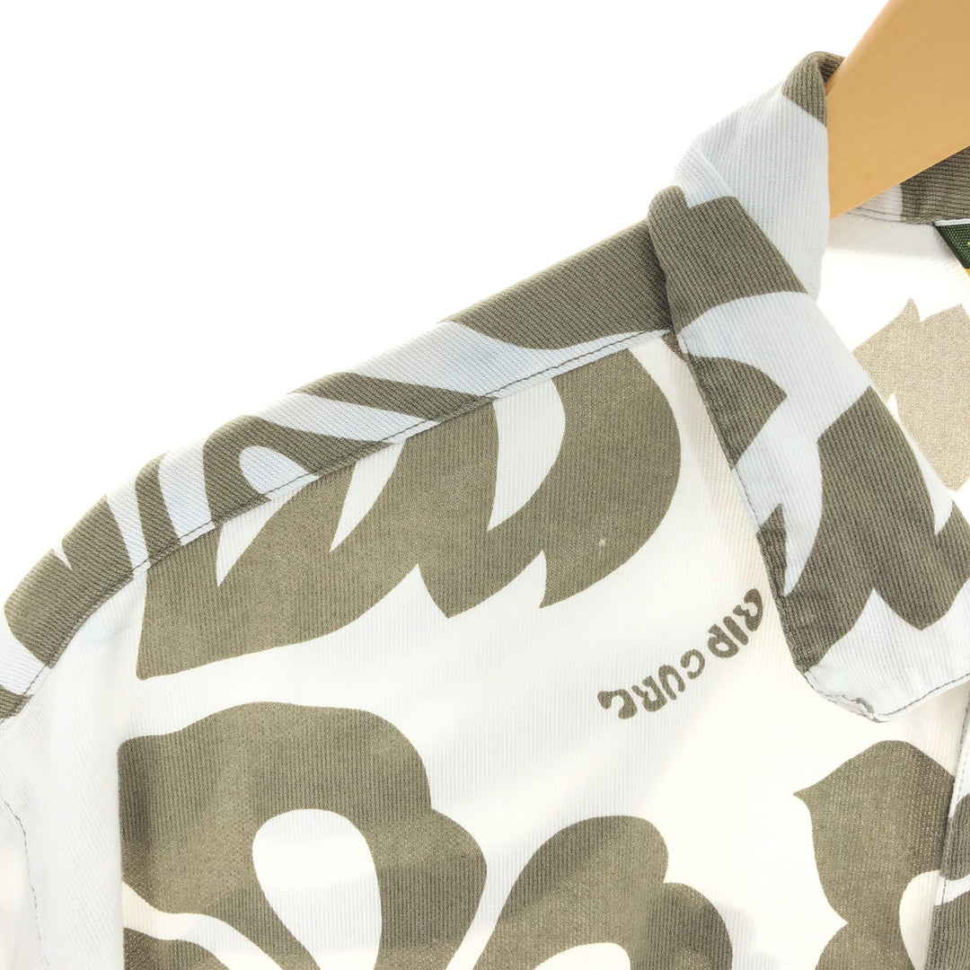 RIP CURL All-Over Print Hawaiian Aloha Shirt, Men's Size XL cotton Khaki type Vintage Second Hand