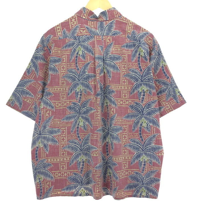 Reyn Spooner ART OF EDDY Y all-over palm tree Hawaiian aloha shirt made in Hawaii men's XXL size / eaa481641