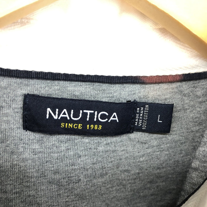 NAUTICA Long Sleeve Rugby Shirt Men's Size L /eaa481714