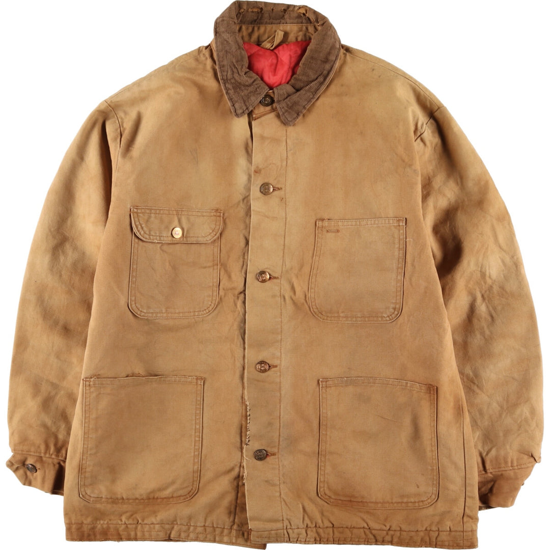 ~70'S Corduroy Collar Duck Coverall Men's XL Size Vintage /eaa481773