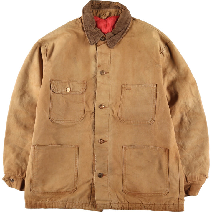 ~70'S Corduroy Collar Duck Coverall Men's XL Size Vintage /eaa481773