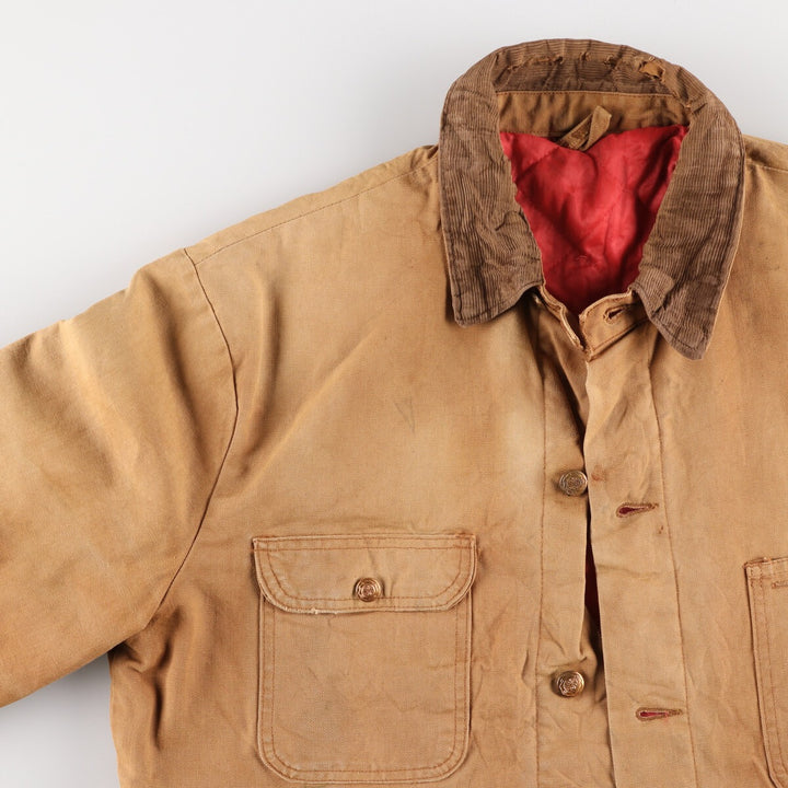 ~70'S Corduroy Collar Duck Coverall Men's XL Size Vintage /eaa481773