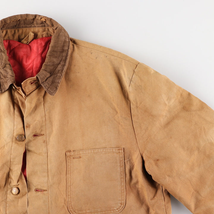 ~70'S Corduroy Collar Duck Coverall Men's XL Size Vintage /eaa481773