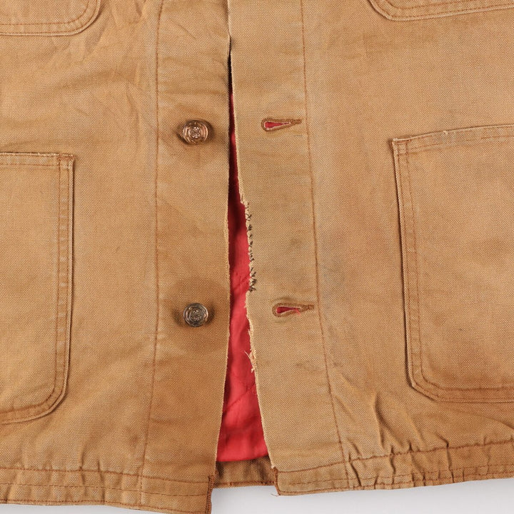 ~70'S Corduroy Collar Duck Coverall Men's XL Size Vintage /eaa481773