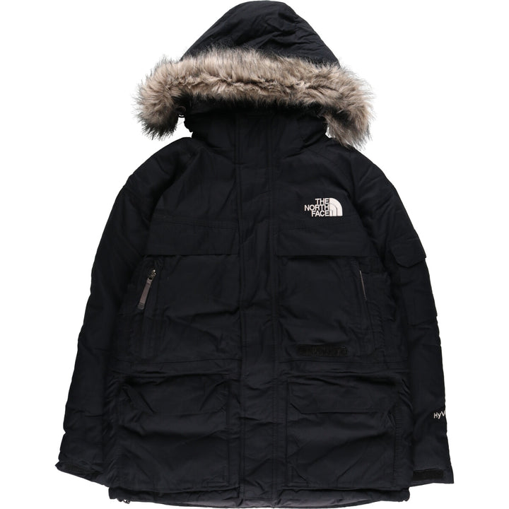 90s-00'S The North Face Hyvent McMurdo Parka goose down parka, men's size M Nylon black type Vintage Second Hand