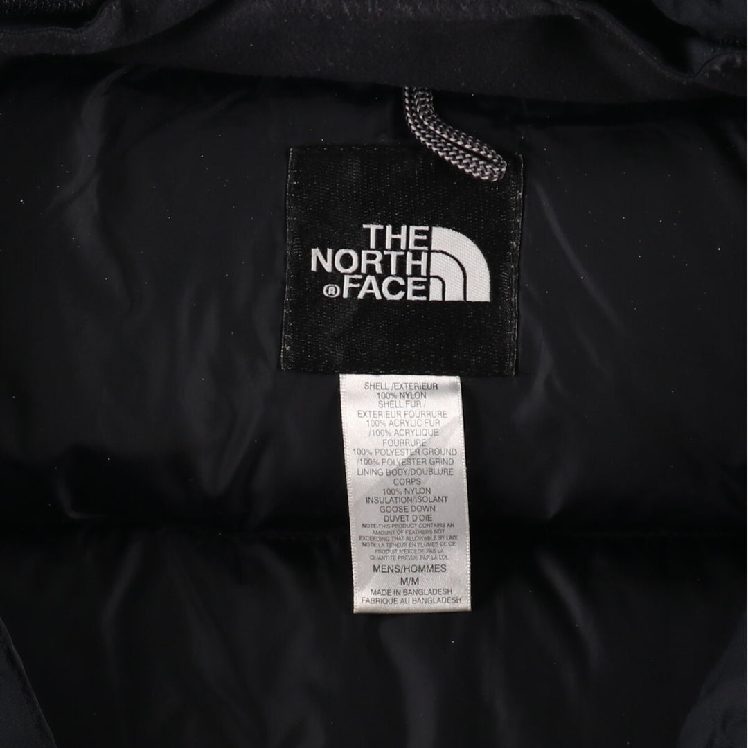 90s-00'S The North Face Hyvent McMurdo Parka goose down parka, men's size M Nylon black type Vintage Second Hand