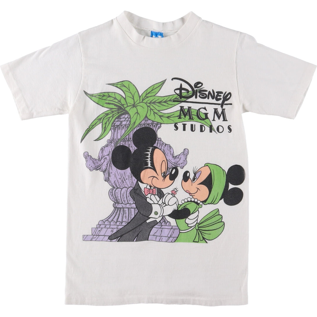 80'S DISNEY Mickey Mouse Minnie Mouse character print T-shirt made in USA, women's size S, vintage /eaa481852