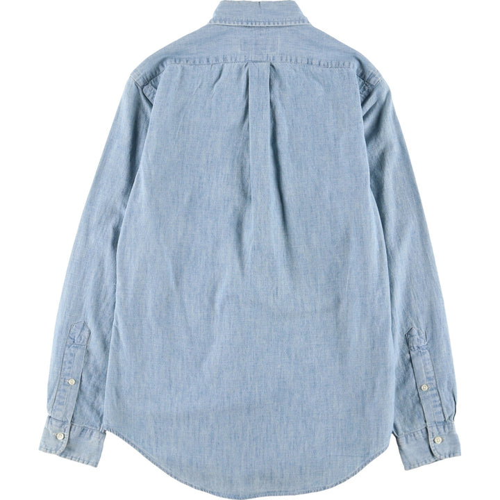 Ralph Lauren Long Sleeve Button Down Chambray Shirt Women's XS Size / eaa481856