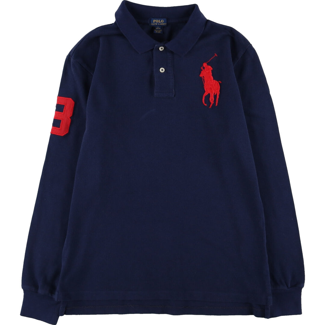 Ralph Lauren POLO RALPH LAUREN Big Pony Long Sleeve Polo Shirt Women's L / eaa481880