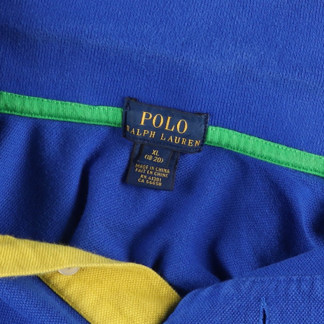 Ralph Lauren POLO RALPH LAUREN Big Pony Long Sleeve Polo Shirt Women's XL /eaa481881