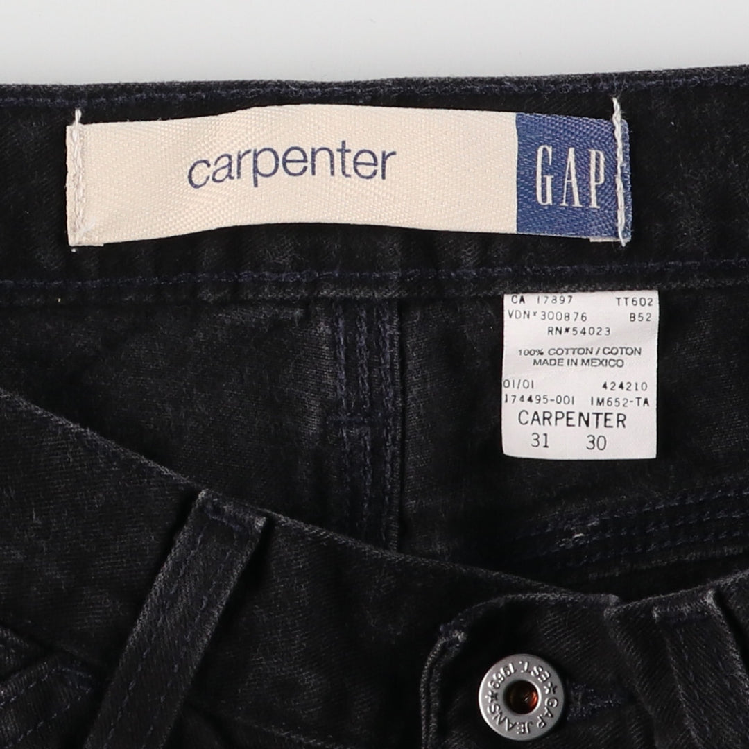 GAP CARPENTER Black Denim Painter Pants Men's W30 equivalent / eaa481921