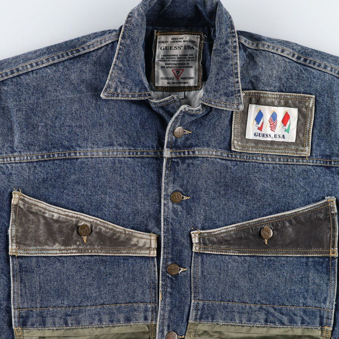 90'S Guess denim jacket made in USA, men's size M /eaa481926
