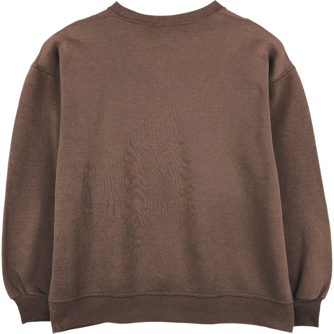 90'S Russell plain blank sweatshirt, sweatshirt, made in USA, men's size L, vintage cotton brown type Vintage Second Hand