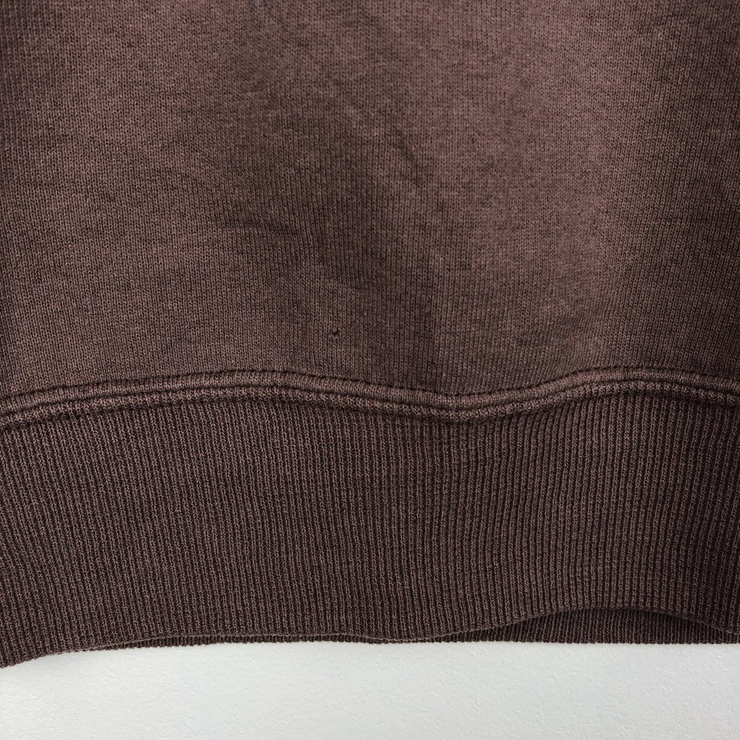 90'S Russell plain blank sweatshirt, sweatshirt, made in USA, men's size L, vintage cotton brown type Vintage Second Hand