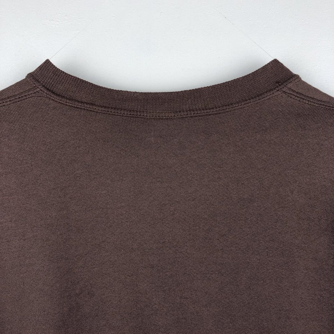 90'S Russell plain blank sweatshirt, sweatshirt, made in USA, men's size L, vintage cotton brown type Vintage Second Hand