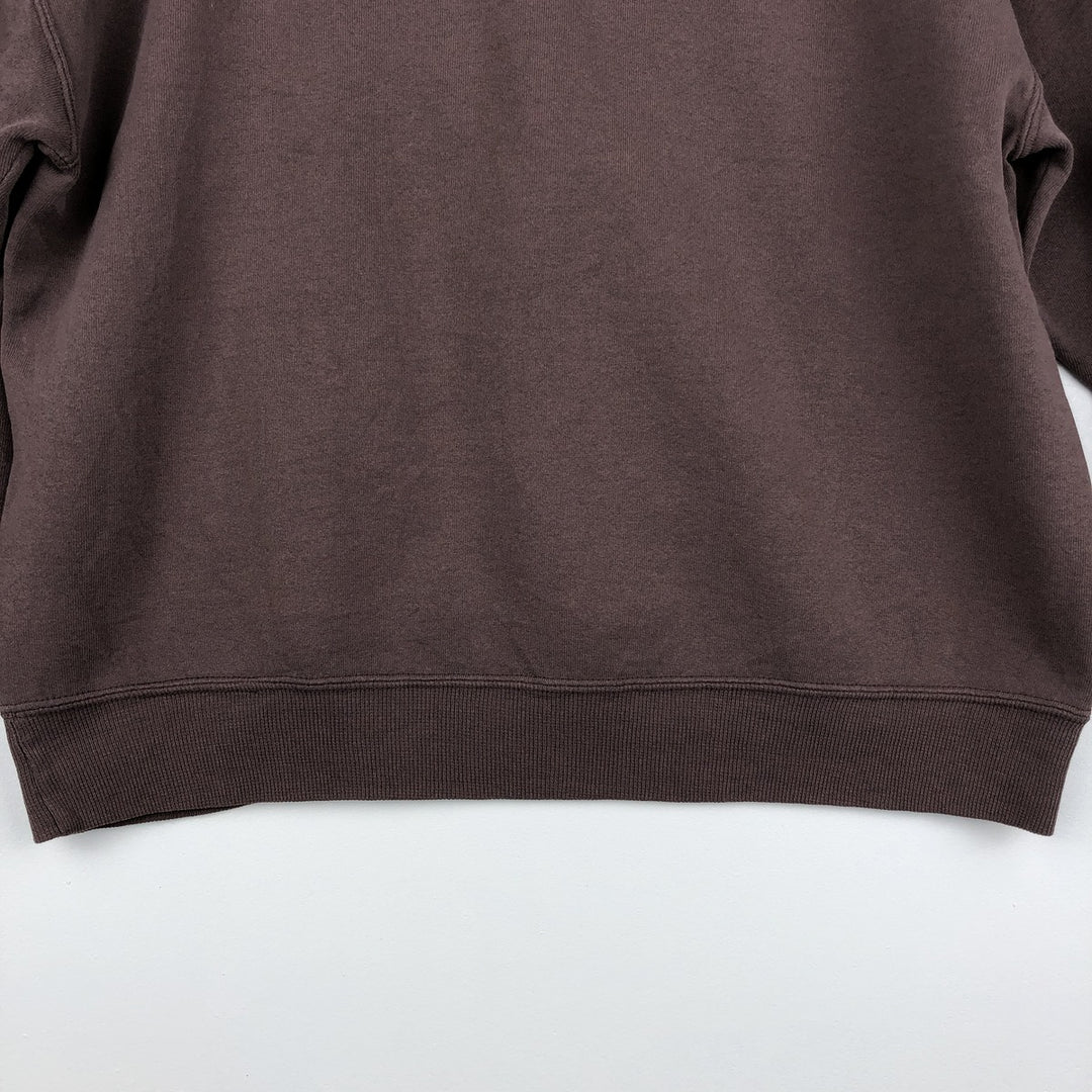 90'S Russell plain blank sweatshirt, sweatshirt, made in USA, men's size L, vintage cotton brown type Vintage Second Hand