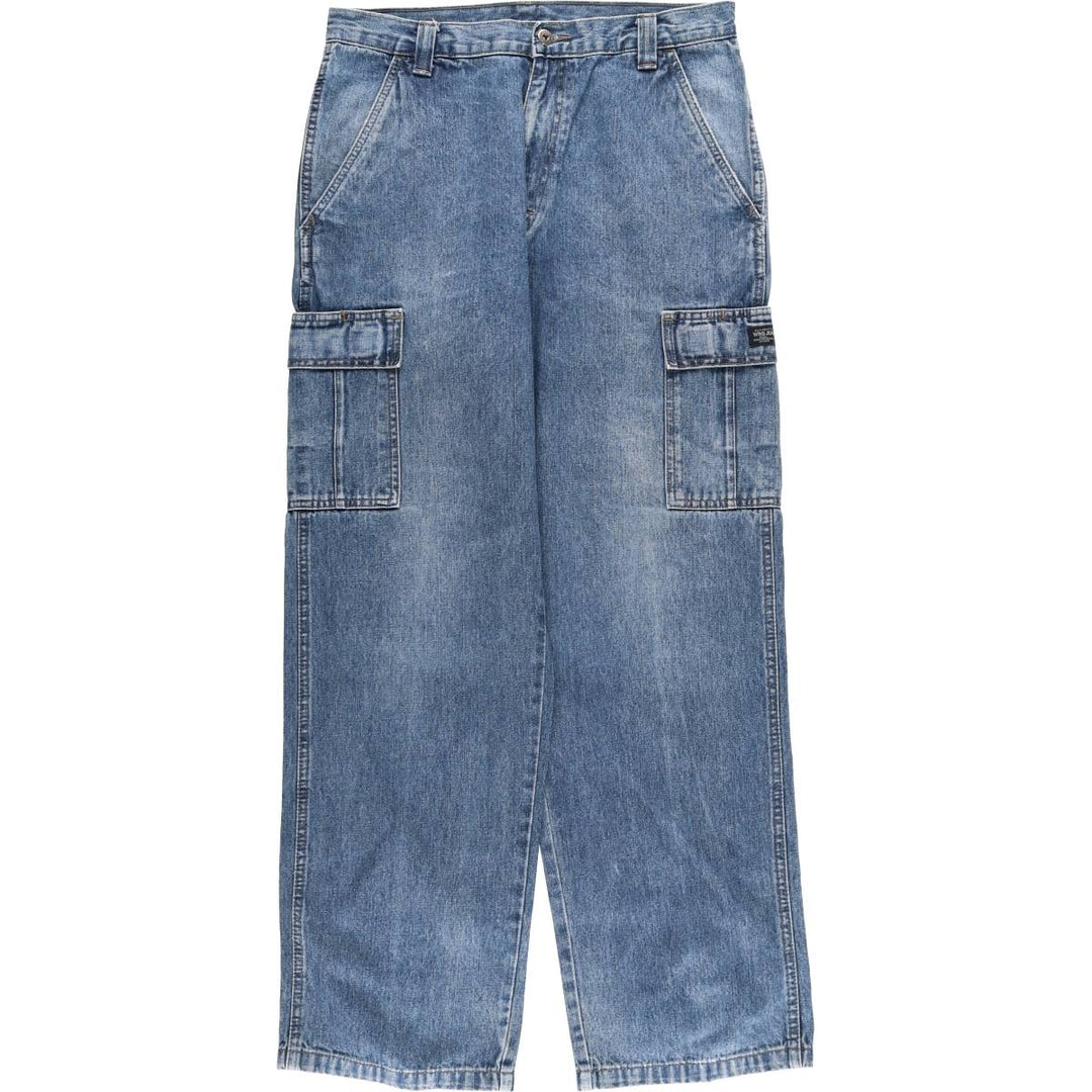 Wrangler Men's Denim Cargo Pants, Size W33 cotton blue type Vintage Second Hand
