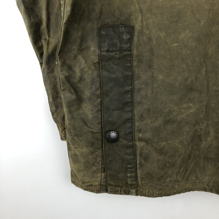 80s-90'S Barbour Bedale (old 3-warrant) waxed cotton oiled jacket, made in England, men's size M equivalent. unclear Khaki type Vintage Second Hand