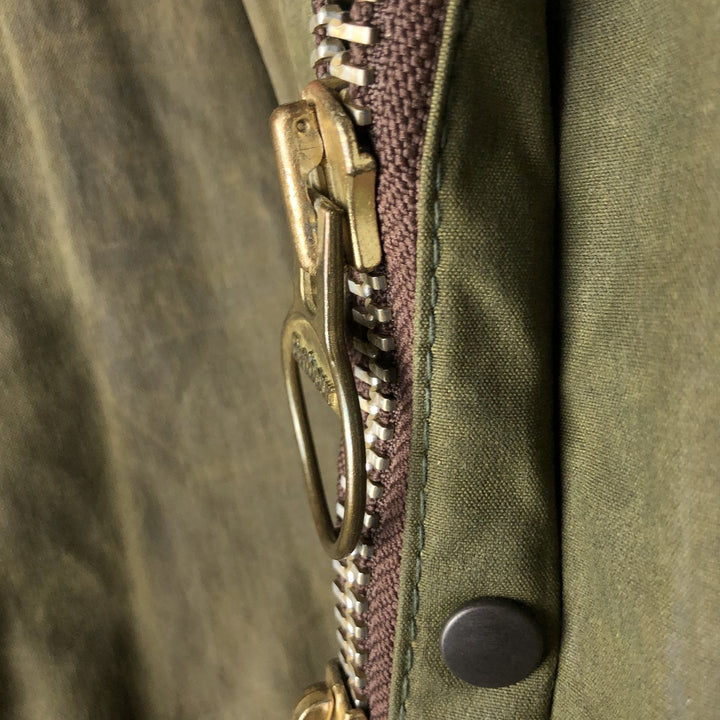 80s-90'S Barbour Bedale (old 3-warrant) waxed cotton oiled jacket, made in England, men's size M equivalent. unclear Khaki type Vintage Second Hand