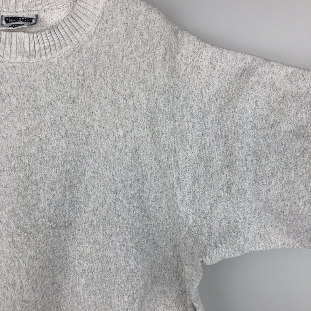 Vintage 90'S Lee Crossgrain Mock Neck Blank Sweatshirt, Made in USA, Men's Size L cotton gray type Vintage Second Hand