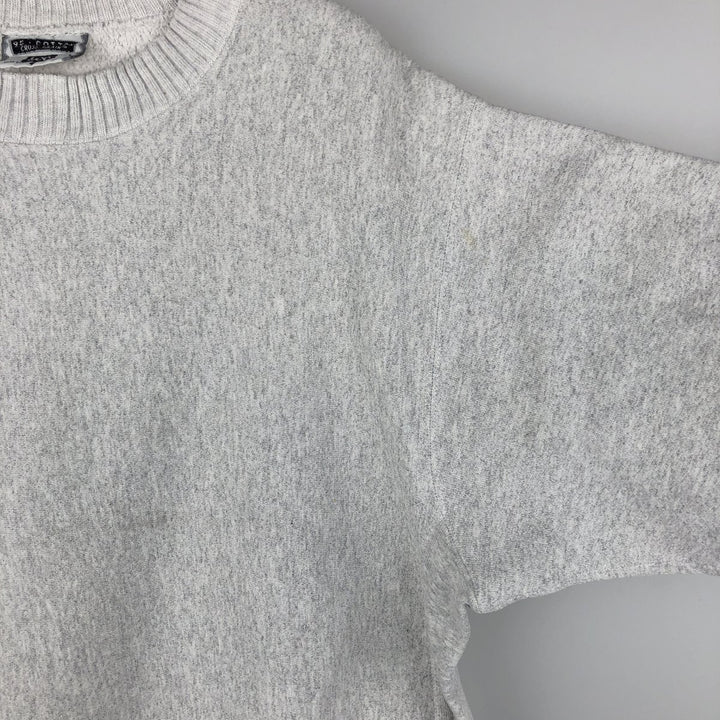 Vintage 90'S Lee Crossgrain Mock Neck Blank Sweatshirt, Made in USA, Men's Size L cotton gray type Vintage Second Hand