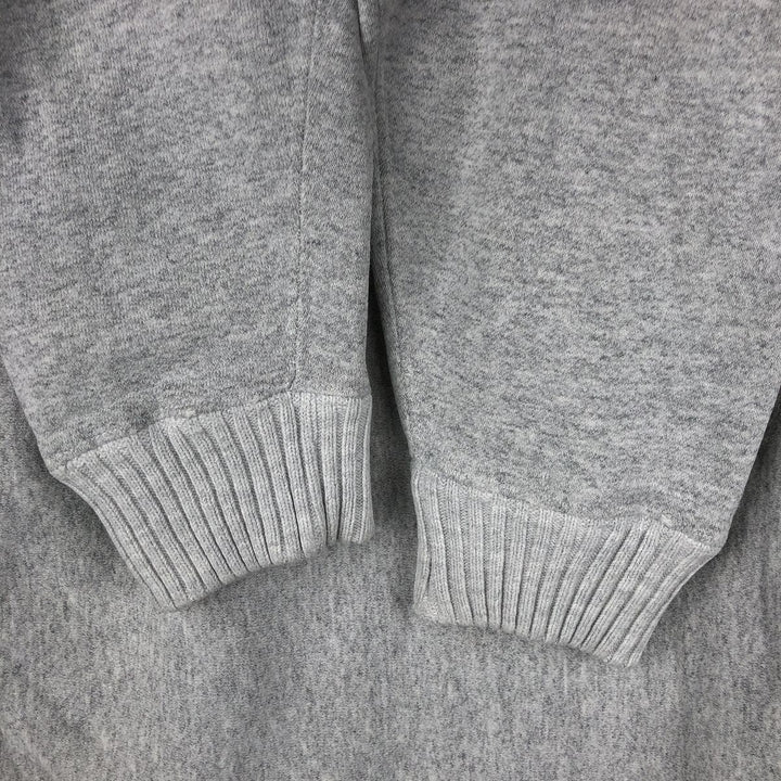 Vintage 90'S Lee Crossgrain Mock Neck Blank Sweatshirt, Made in USA, Men's Size L cotton gray type Vintage Second Hand